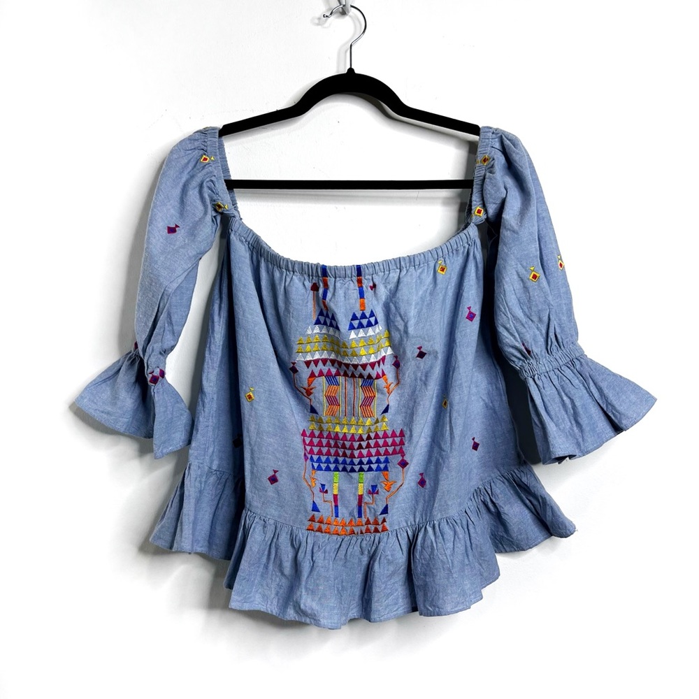 Christophe Sauvat Virginia Chambray Cai Cai Top